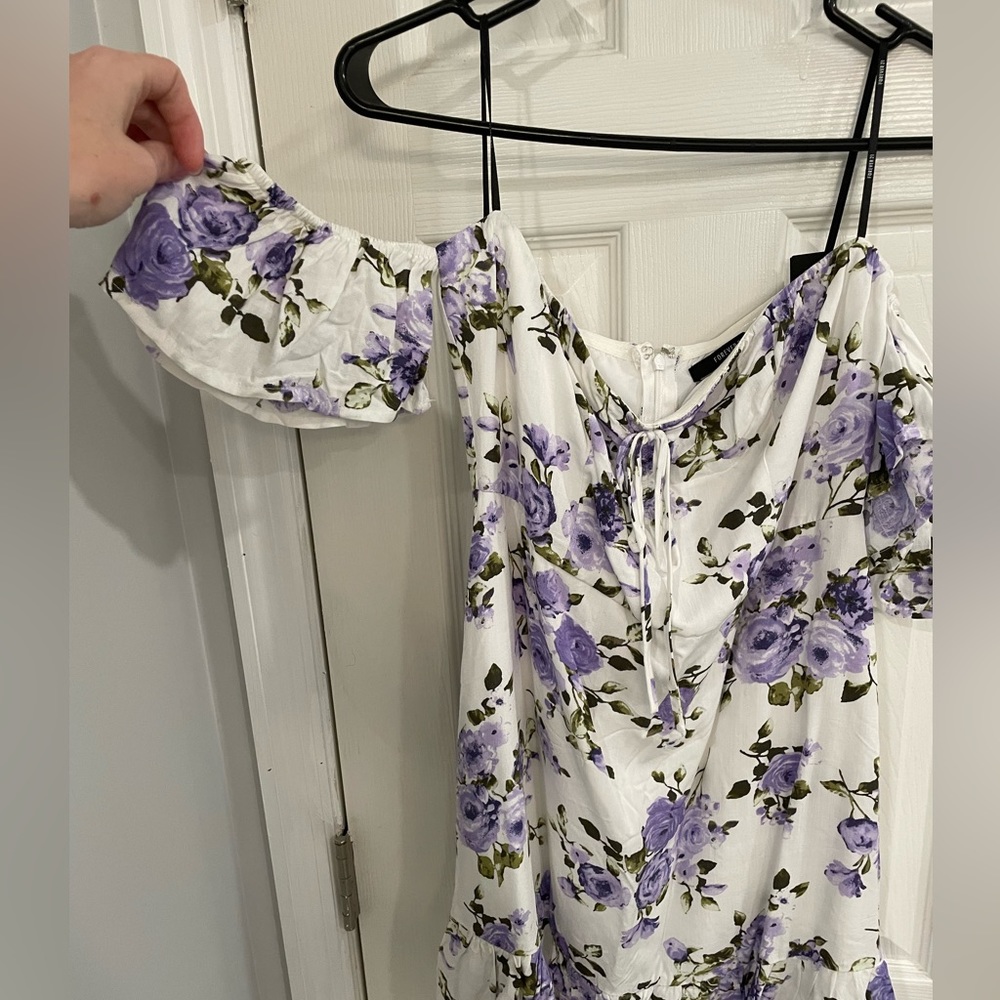 Forever 21 L Purple and White dress